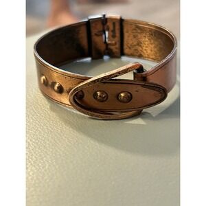 Vintage Copper Renoir Bracelet Buckle Design Adjustable